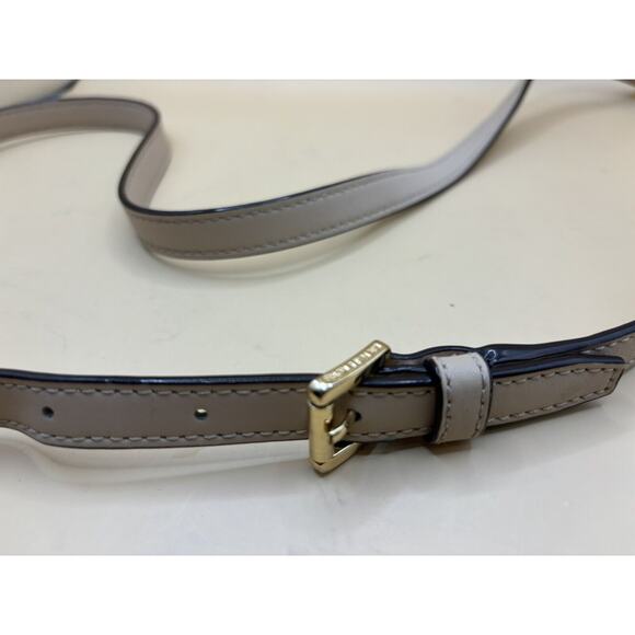 Michael Kors Tan Leather Replacement Adjustable Strap Signature Hardware - Picture 2 of 7